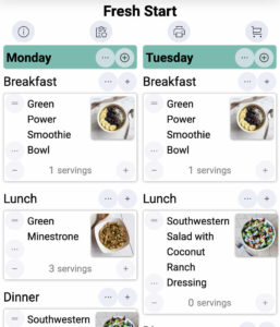 plant-based meal planner